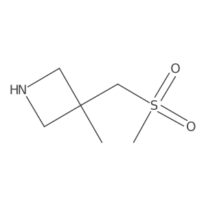 3-Methyl-3-(methylsulfonylmethyl)azetidine结构式