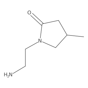 (R)-1-(2-Aminoethyl)-4-methylpyrrolidin-2-one Structure