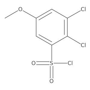 2,3-Dichloro-5-methoxybenzenesulfonyl chloride结构式
