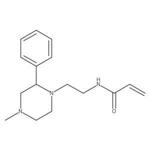 N-[2-(4-Methyl-2-phenylpiperazin-1-yl)ethyl]prop-2-enamide Structure