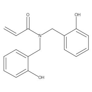 N,N-Bis[(2-hydroxyphenyl)methyl]prop-2-enamide结构式