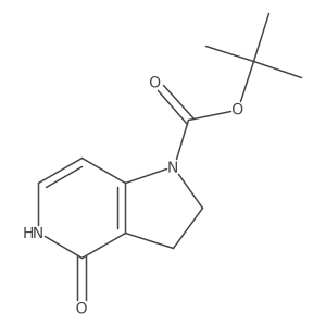 tert-butyl 4-hydroxy-1H,2H,3H-pyrrolo[3,2-c]pyridine-1-carboxylate结构式