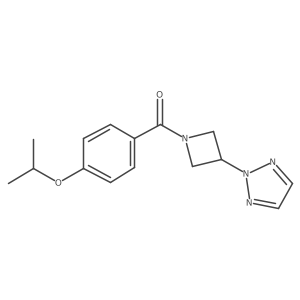 (4-Propan-2-yloxyphenyl)-[3-(triazol-2-yl)azetidin-1-yl]methanone Structure