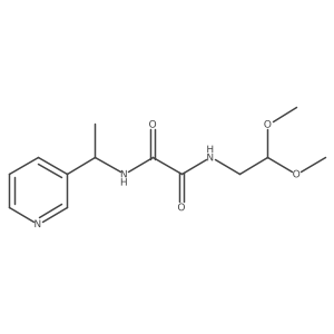 N-(2,2-dimethoxyethyl)-N'-[1-(pyridin-3-yl)ethyl]ethanediamide结构式