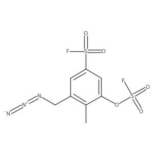 3-(Azidomethyl)-5-[(fluorosulfonyl)oxy]-4-methylbenzene-1-sulfonyl fluoride Structure