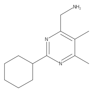 1-(2-Cyclohexyl-5,6-dimethylpyrimidin-4-yl)methanamine Structure