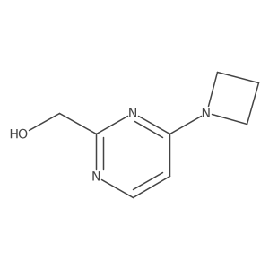 [4-(Azetidin-1-yl)pyrimidin-2-yl]methanol结构式
