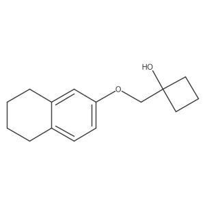 1-[(5,6,7,8-Tetrahydronaphthalen-2-yloxy)methyl]cyclobutan-1-ol Structure