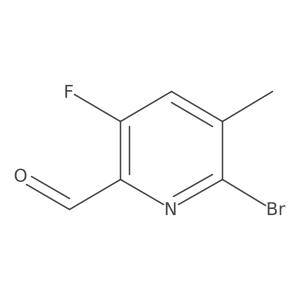 6-Bromo-3-fluoro-5-methylpyridine-2-carbaldehyde Structure