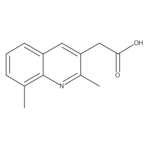 2,8-Dimethyl-3-quinolineacetic acid Structure