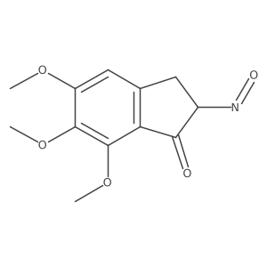 2,3-Dihydro-5,6,7-trimethoxy-2-nitroso-1H-inden-1-one结构式