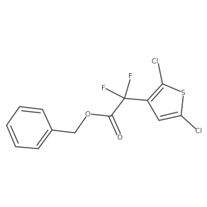 Benzyl 2-(2,5-dichlorothiophen-3-yl)-2,2-difluoroacetate Structure