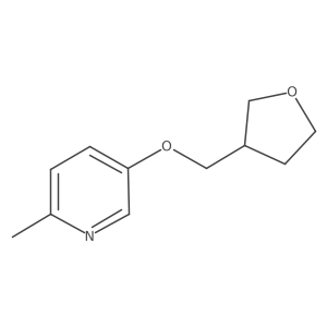 2-Methyl-5-[(oxolan-3-yl)methoxy]pyridine Structure
