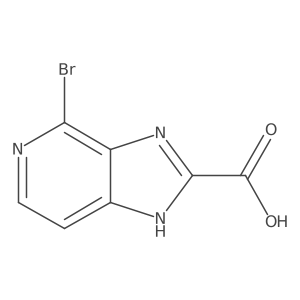 4-Bromo-1H-imidazo[4,5-c]pyridine-2-carboxylic Acid结构式