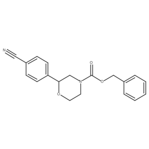 Benzyl 2-(4-cyanophenyl)morpholine-4-carboxylate结构式