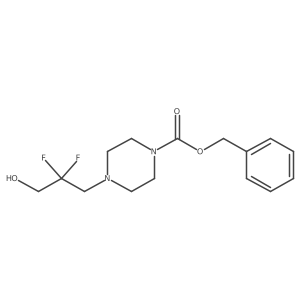 Benzyl 4-(2,2-difluoro-3-hydroxypropyl)piperazine-1-carboxylate Structure