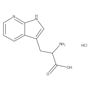 (S)-2-Amino-3-(1H-pyrrolo[2,3-b]pyridin-3-yl)propanoic acid hydrochloride Structure