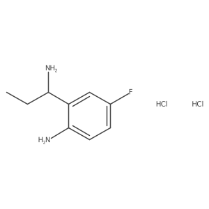 2-[(1S)-1-Aminopropyl]-4-fluoroaniline dihydrochloride结构式