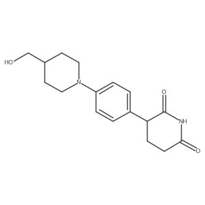 3-(4-(4-(Hydroxymethyl)piperidin-1-yl)phenyl)piperidine-2,6-dione结构式