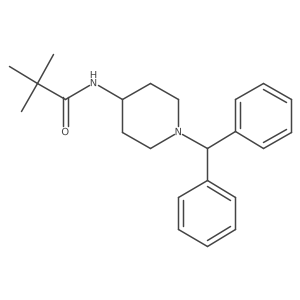 N-[1-(diphenylmethyl)piperidin-4-yl]-2,2-dimethylpropanamide Structure