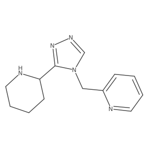 2-((3-(Piperidin-2-yl)-4H-1,2,4-triazol-4-yl)methyl)pyridine结构式
