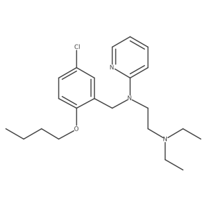 N1-[(2-Butoxy-5-chlorophenyl)methyl]-N2,N2-diethyl-N1-2-pyridinyl-1,2-ethanediamine Structure