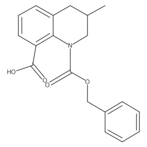 1-[(Benzyloxy)carbonyl]-3-methyl-1,2,3,4-tetrahydroquinoline-8-carboxylic acid Structure