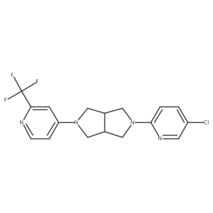 5-Chloro-2-{5-[2-(trifluoromethyl)pyridin-4-yl]-octahydropyrrolo[3,4-c]pyrrol-2-yl}pyridine Structure