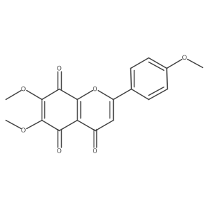 6,7-Dimethoxy-2-(4-methoxyphenyl)-4H-1-benzopyran-4,5,8-trione Structure