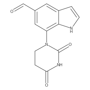 7-(2,4-dioxo-1,3-diazinan-1-yl)-1H-indole-5-carbaldehyde结构式