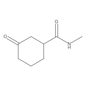 N-Methyl-3-oxocyclohexane-1-carboxamide结构式