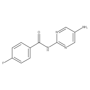 2-(n-4-Fluorobenzoyl)amino-5-aminopyrimidine结构式