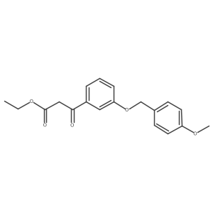 Ethyl 3-(3-((4-methoxybenzyl)oxy)phenyl)-3-oxopropanoate结构式