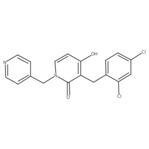 3-(2,4-dichlorobenzyl)-4-hydroxy-1-(4-pyridinylmethyl)-2(1H)-pyridinone Structure