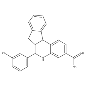 5H-Indeno[2,1-c]quinoline-3-carboximidamide,6-(3-chlorophenyl)-6,6a,7,11b-tetrahydro-结构式