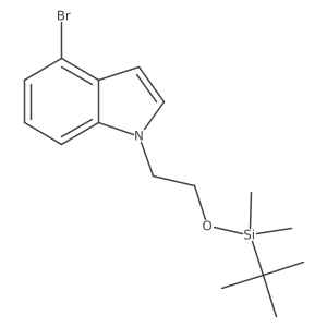 4-Bromo-1-[2-(tert-butyldimethylsilyloxy)eth-1-yl]-1H-indole Structure