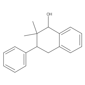 (1R,3R)-2,2-Dimethyl-3-phenyl-1,2,3,4-tetrahydronaphthalen-1-ol结构式