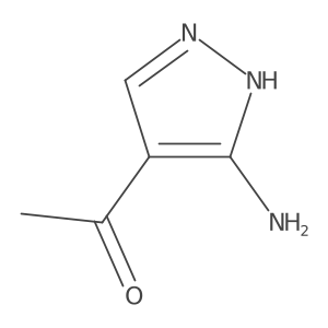 1-(3-Amino-1H-pyrazol-4-yl)ethanone结构式