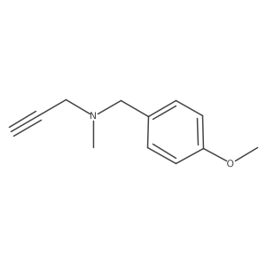 4-Methoxy-N-methyl-N-(2-propynyl)benzenemethanamine Structure