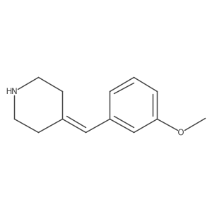 4-[(3-Methoxyphenyl)methylidene]piperidine Structure