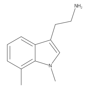 2-(1,7-dimethyl-1H-indol-3-yl)ethan-1-amine结构式