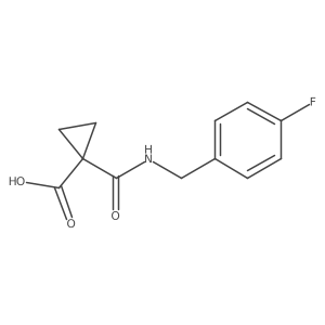 1-(4-Fluoro-benzylcarbamoyl)cyclopropanecarboxylic acid Structure