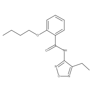 2-butoxy-N-(4-ethyl-1,2,5-oxadiazol-3-yl)benzamide Structure
