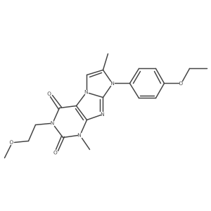 8-(4-ethoxyphenyl)-3-(2-methoxyethyl)-1,7-dimethyl-1H-imidazo[2,1-f]purine-2,4(3H,8H)-dione Structure