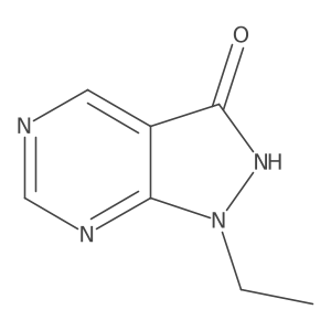 1-ethyl-1H-pyrazolo[3,4-d]pyrimidin-3-ol结构式