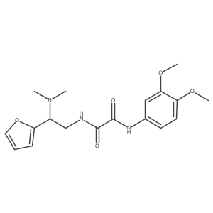 N1-(3,4-dimethoxyphenyl)-N2-(2-(dimethylamino)-2-(furan-2-yl)ethyl)oxalamide结构式
