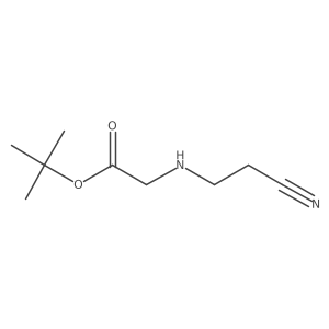 tert-Butyl (2-cyanoethyl)glycinate结构式
