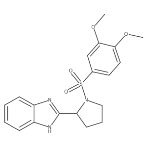 2-{1-[(3,4-dimethoxyphenyl)sulfonyl]pyrrolidin-2-yl}-1H-benzimidazole Structure