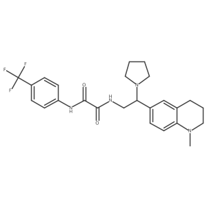 N1-(2-(1-methyl-1,2,3,4-tetrahydroquinolin-6-yl)-2-(pyrrolidin-1-yl)ethyl)-N2-(4-(trifluoromethyl)phenyl)oxalamide Structure