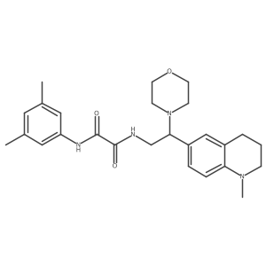 N-(3,5-dimethylphenyl)-N'-[2-(1-methyl-1,2,3,4-tetrahydroquinolin-6-yl)-2-morpholin-4-ylethyl]ethanediamide结构式